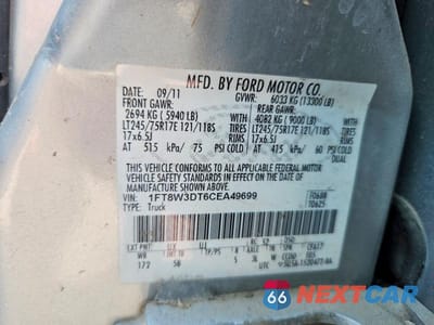 Zdjęcie 14 z 14 samochodu: 2012 FORD F350 SUPER DUTY VIN:1FT8W3DT6CEA49699 - miniatura