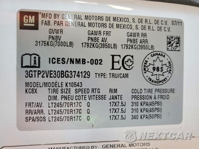 Zdjęcie 12 z 13 samochodu: 2011 GMC SIERRA K1500 SLE VIN:3GTP2VE30BG374129 - miniatura