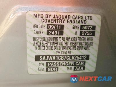 Zdjęcie 12 z 13 samochodu: 2012 JAGUAR XJ VIN:SAJWA1CB7CLV25412 - miniatura