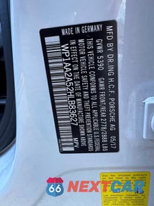 Zdjęcie 11 z 11 samochodu: 2017 PORSCHE MACAN VIN:WP1AA2A52HLB83627 - miniatura