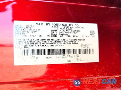 Zdjęcie 13 z 13 samochodu: 2016 FORD EDGE TITANIUM VIN:2FMPK4K8XGBB94169 - miniatura