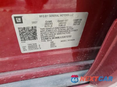 Zdjęcie 14 z 14 samochodu: 2018 CHEVROLET TRAVERSE PREMIER VIN:1GNEVJKW8JJ147233 - miniatura