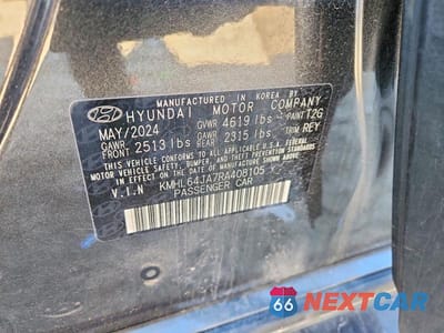 Zdjęcie 12 z 12 samochodu: 2024 HYUNDAI SONATA SEL VIN:KMHL64JA7RA408105 - miniatura
