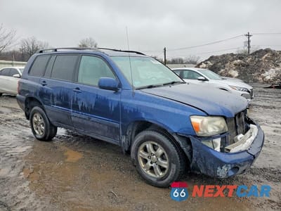 Czwarte zdjęcie samochodu z boku: 2006 TOYOTA HIGHLANDER BASE VIN:JTEEP21A760144167 - miniatura