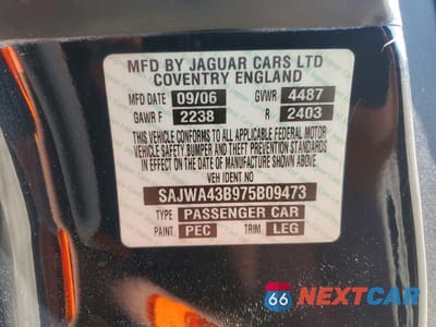 Zdjęcie 12 z 12 samochodu: 2007 JAGUAR XK VIN:SAJWA43B975B09473 - miniatura