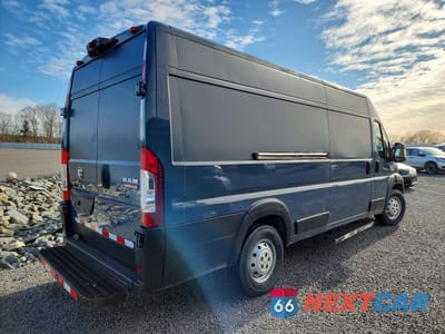Trzecie zdjęcie samochodu z tyłu: 2020 RAM PROMASTER 3500 DELIVERY VAN VIN:3C6URVJGXLE133948 - miniatura