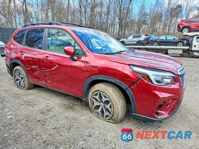 Czwarte zdjęcie samochodu z boku: 2021 SUBARU FORESTER PREMIUM VIN:JF2SKAFC9MH559520 - miniatura