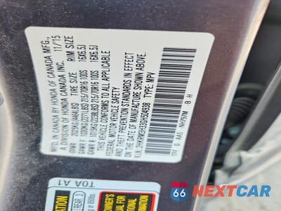 Zdjęcie 13 z 13 samochodu: 2016 HONDA CR-V LX VIN:2HKRM3H33GH504938 - miniatura