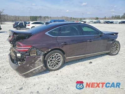 Trzecie zdjęcie samochodu z tyłu: 2021 GENESIS G80 3.5T VIN:KMTGC4SDXMU040356 - miniatura