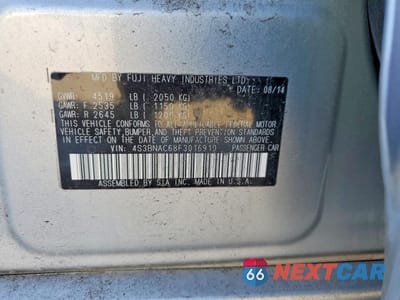 Zdjęcie 12 z 12 samochodu: 2015 SUBARU LEGACY 2.5I PREMIUM VIN:4S3BNAC68F3016910 - miniatura