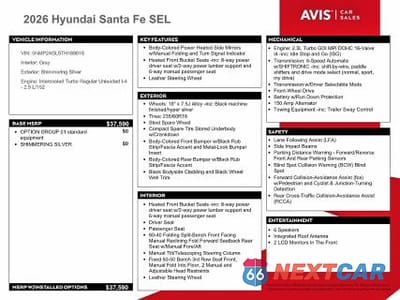 Zdjęcie 13 z 14 samochodu: 2026 HYUNDAI SANTA FE SEL VIN:5NMP24GL5TH169015 - miniatura