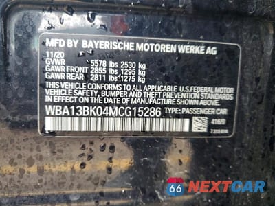 Zdjęcie 12 z 12 samochodu: 2021 BMW Motorrad M550XI VIN:WBA13BK04MCG15286 - miniatura