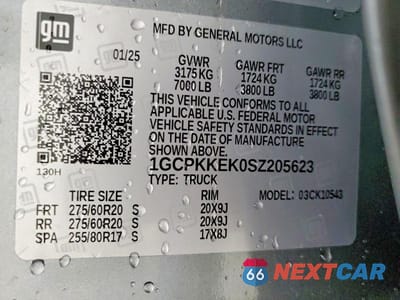 Zdjęcie 12 z 12 samochodu: 2025 CHEVROLET SILVERADO K1500 LT-L VIN:1GCPKKEK0SZ205623 - miniatura