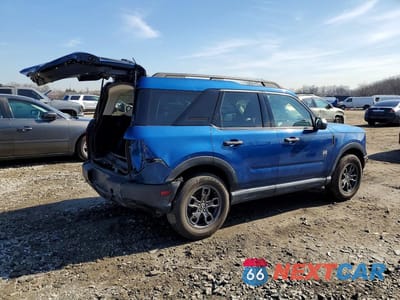 Trzecie zdjęcie samochodu z tyłu: 2023 FORD BRONCO SPORT BIG BEND VIN:3FMCR9B61PRD43432 - miniatura