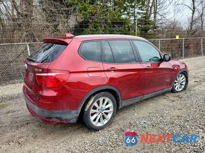Trzecie zdjęcie samochodu z tyłu: 2013 BMW X3 XDRIVE28I VIN:5UXWX9C54D0A15853 - miniatura