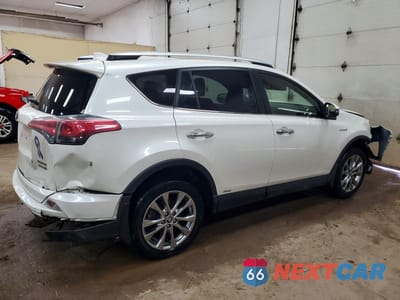 Trzecie zdjęcie samochodu z tyłu: 2016 TOYOTA RAV4 HYBRID LIMITED VIN:JTMDJREV4GD022299 - miniatura