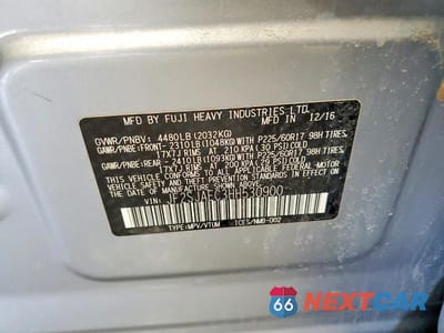 Zdjęcie 13 z 13 samochodu: 2017 SUBARU FORESTER 2.5I PREMIUM VIN:JF2SJAEC3HH530900 - miniatura