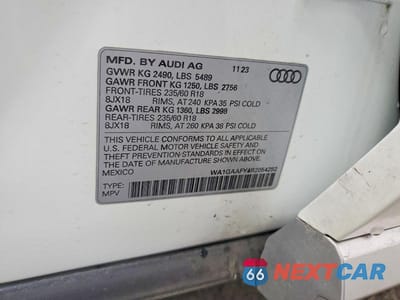 Zdjęcie 13 z 13 samochodu: 2024 AUDI Q5 PREMIUM 45 VIN:WA1GAAFY4R2054282 - miniatura