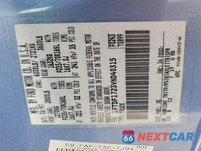 Zdjęcie 13 z 13 samochodu: 1997 FORD F150 VIN:1FTDF1723VND40315 - miniatura