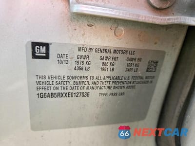 Zdjęcie 12 z 12 samochodu: 2014 CADILLAC ATS LUXURY VIN:1G6AB5RXXE0127036 - miniatura
