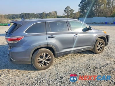 Trzecie zdjęcie samochodu z tyłu: 2016 TOYOTA HIGHLANDER XLE VIN:5TDKKRFH8GS133262 - miniatura