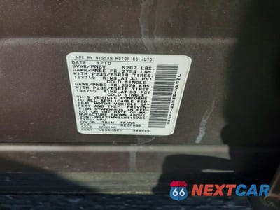 Zdjęcie 13 z 13 samochodu: 2010 NISSAN MURANO S VIN:JN8AZ1MW8AW115785 - miniatura
