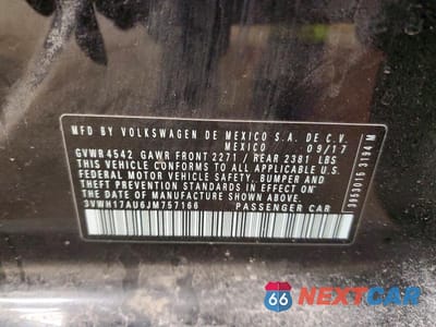 Zdjęcie 14 z 14 samochodu: 2018 VOLKSWAGEN GOLF ALLTRACK S VIN:3VWH17AU6JM757166 - miniatura
