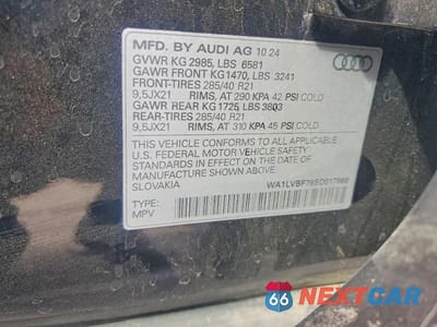 Zdjęcie 13 z 13 samochodu: 2025 AUDI Q7 PREMIUM PLUS VIN:WA1LVBF79SD017898 - miniatura