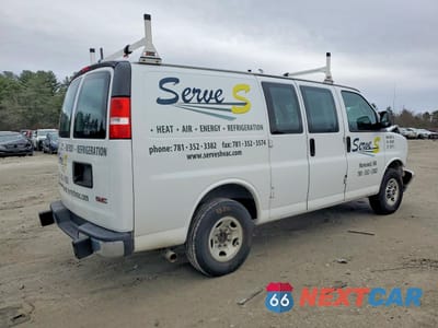 Trzecie zdjęcie samochodu z tyłu: 2021 GMC SAVANA 2500 CARGO UTILITY / SERVICE VAN VIN:1GTW7AFP9M1307098 - miniatura