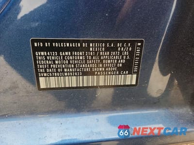 Zdjęcie 12 z 12 samochodu: 2020 VOLKSWAGEN JETTA S VIN:3VWC57BU2LM092623 - miniatura