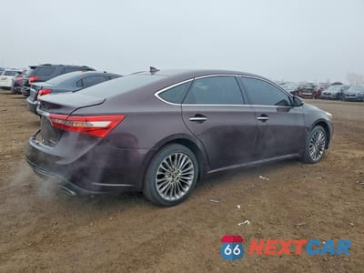 Trzecie zdjęcie samochodu z tyłu: 2016 TOYOTA AVALON LIMITED VIN:4T1BK1EB1GU213251 - miniatura