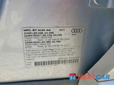 Zdjęcie 13 z 13 samochodu: 2021 AUDI Q5 PRESTIGE VIN:WA1CAAFY8M2057970 - miniatura