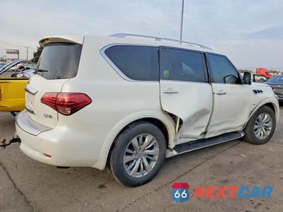 Trzecie zdjęcie samochodu z tyłu: 2016 INFINITI QX80 BASE VIN:JN8AZ2NF9G9611240 - miniatura