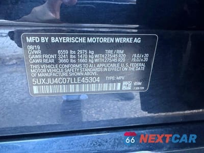 Zdjęcie 12 z 12 samochodu: 2020 BMW X5 M50I VIN:5UXJU4C07LLE45304 - miniatura