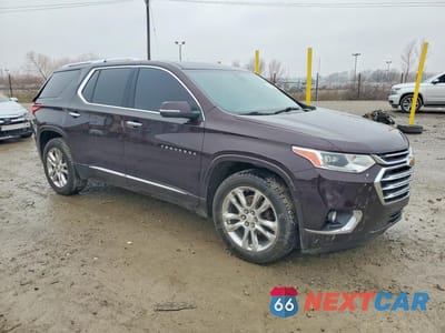 Czwarte zdjęcie samochodu z boku: 2021 CHEVROLET TRAVERSE HIGH COUNTRY VIN:1GNEVNKW7MJ204193 - miniatura