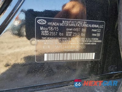 Zdjęcie 12 z 12 samochodu: 2015 HYUNDAI SONATA LIMITED VIN:5NPE34AF0FH242533 - miniatura