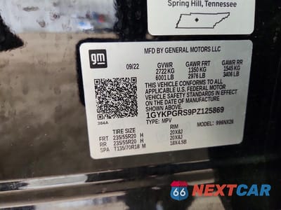 Zdjęcie 13 z 13 samochodu: 2023 CADILLAC XT6 SPORT VIN:1GYKPGRS9PZ125869 - miniatura
