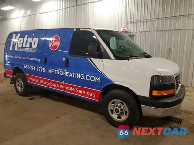 Czwarte zdjęcie samochodu z boku: 2018 GMC SAVANA 2500 DELIVERY VAN VIN:1GTW7AFG8J1910264 - miniatura