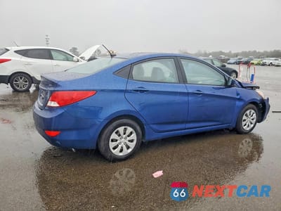 Trzecie zdjęcie samochodu z tyłu: 2015 HYUNDAI ACCENT GLS VIN:KMHCT4AEXFU820654 - miniatura