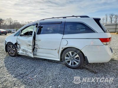 Drugie zdjęcie samochodu z przodu: 2014 HONDA ODYSSEY TOURING VIN:5FNRL5H92EB128490 - miniatura