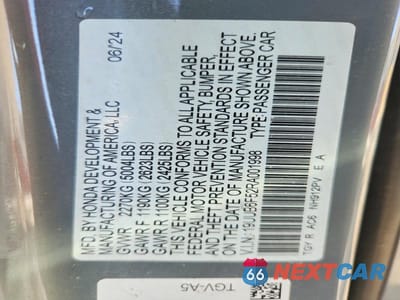 Zdjęcie 12 z 12 samochodu: 2024 ACURA TLX A-SPEC VIN:19UUB6F52RA001998 - miniatura