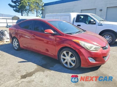 Czwarte zdjęcie samochodu z boku: 2013 HYUNDAI ELANTRA LIMITED VIN:5NPDH4AE1DH352542 - miniatura