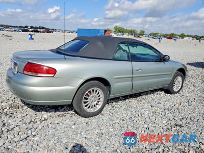 Trzecie zdjęcie samochodu z tyłu: 2004 CHRYSLER SEBRING LXI VIN:1C3EL55R24N384653 - miniatura