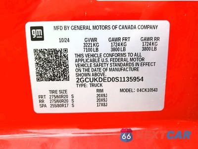 Zdjęcie 12 z 12 samochodu: 2025 CHEVROLET SILVERADO K1500 LT VIN:2GCUKDED0S1135954 - miniatura