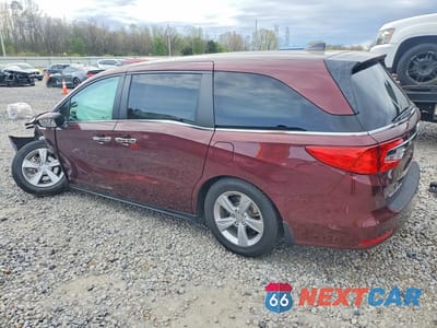 Drugie zdjęcie samochodu z przodu: 2019 HONDA ODYSSEY EXL VIN:5FNRL6H7XKB097263 - miniatura