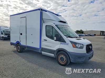 Czwarte zdjęcie samochodu z boku: 2021 FORD TRANSIT DELIVERY TRUCK VIN:1FDBW5Z88MKA80070 - miniatura