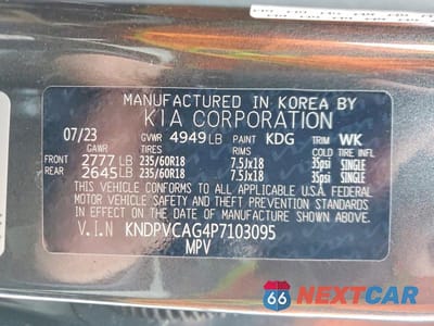 Zdjęcie 13 z 13 samochodu: 2023 KIA SPORTAGE HYBRID EX VIN:KNDPVCAG4P7103095 - miniatura