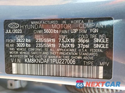 Zdjęcie 12 z 12 samochodu: 2023 HYUNDAI IONIQ 5 SEL VIN:KM8KNDAF1PU227006 - miniatura