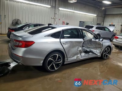 Trzecie zdjęcie samochodu z tyłu: 2022 HONDA ACCORD SPORT VIN:1HGCV1F32NA110282 - miniatura