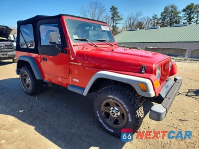 Czwarte zdjęcie samochodu z boku: 1997 JEEP WRANGLER / TJ SE VIN:1J4FY29P5VP403446 - miniatura